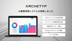 労働集約型のビジネスモデルにフィットしたAI業務管理システムを開発