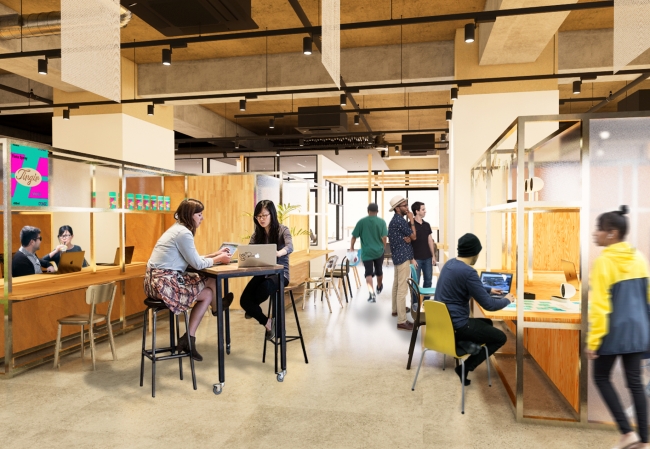 コンセプトは「働き方解放区」<br>街のようなコワーキングスペースが恵比寿に誕生