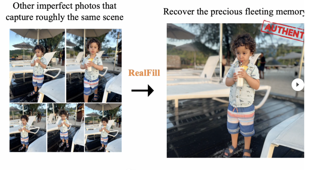 失敗写真複数枚からベストショットを生成できるAI「RealFill」を解説