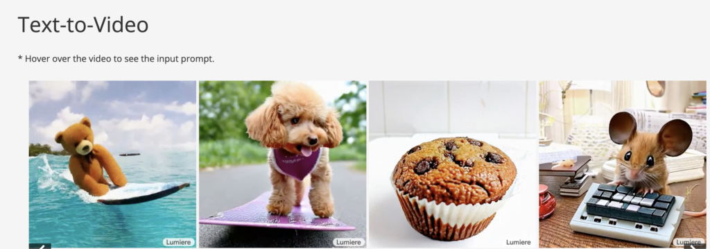 Googleの新たな動画生成AI「Lumiere」が登場！